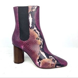 Donald Pliner Laila Boots - Plum Painted Snake